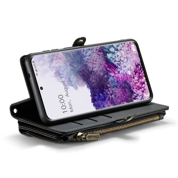 CASEME Plånboksfodral Konstläder för Samsung Galaxy S20 Plus - Svart