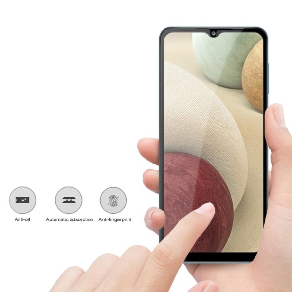 MOCOLO Härdat Glas Skärmskydd till Samsung Galaxy A12 - Svart Svart