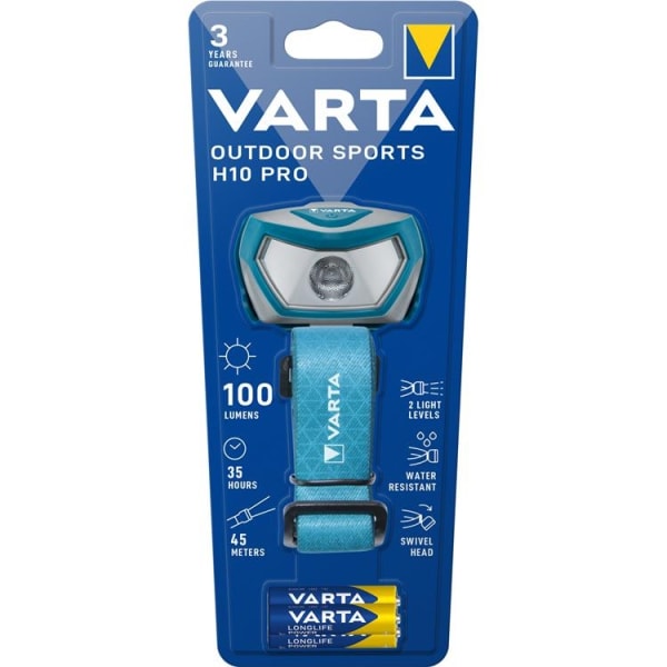 Varta Pannlampa Outdoor Sports H10 Pro - Blå