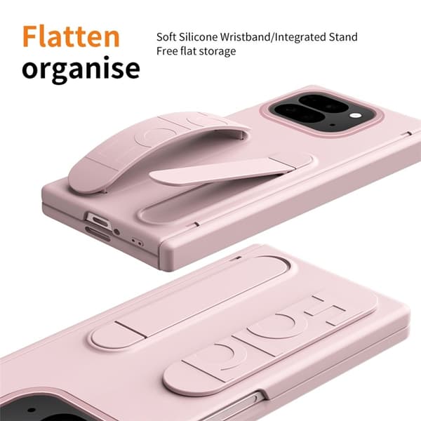 Mobilskal till Google Pixel 10 Pro Fold Wristband Kickstand - Rosa Rosa