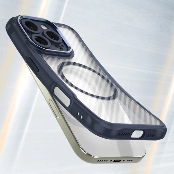 Mobilskal till iPhone 16 Pro Max MagSafe Silikon Leading - Blå Blå
