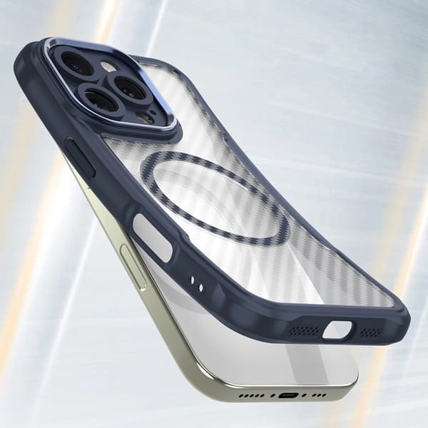 Telefontaske til iPhone 16 Pro Max MagSafe Silicone Leading - Blå Blå