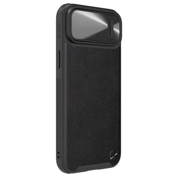 Nillkin iPhone 14 Plus -kotelo CamShield Läder S - Musta Black