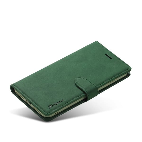FORWENW F1 Series Plånboksfodral för iPhone 7/8/SE - Konstläder - Grön