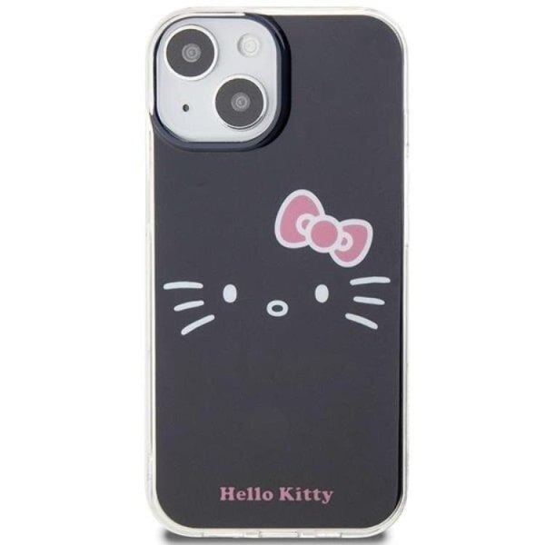 iPhone 15 Pro Mobilskal Hello Kitty IML Kitty Face - Svart Svart