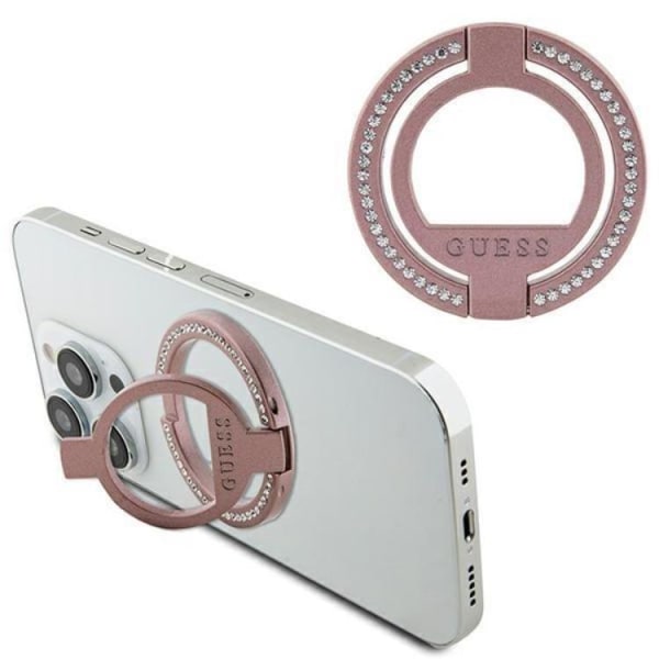 Guess Ringhållare Magsafe Rhinestone - Rosa