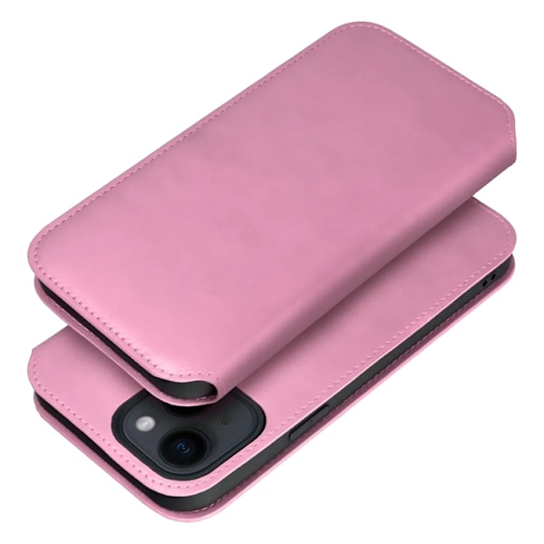 iPhone 15 Plus Plånboksfodral Dual Pocket - Rosa Rosa