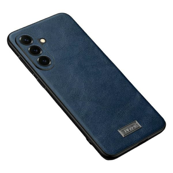 Sulada Mobilskal för Samsung Galaxy S26 Plus Konstläder + TPU + PC - Blå