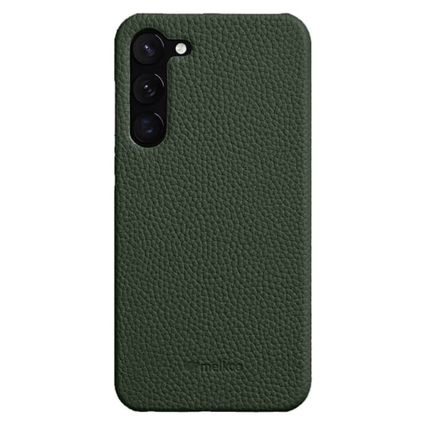 MELKCO Mobilskal för Samsung Galaxy S23 Äkta läder Grön