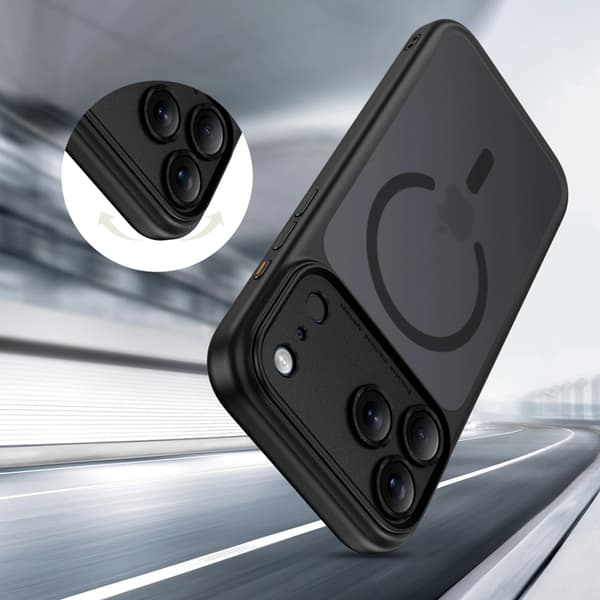 Tech-Protect Telefontaske til iPhone 17 Pro Magsafe Peak - Mat Sort Svart
