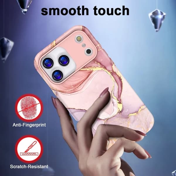 Mobilskal till iPhone 17 Pro Max Vattentryck - P-GWL10033 Rosa