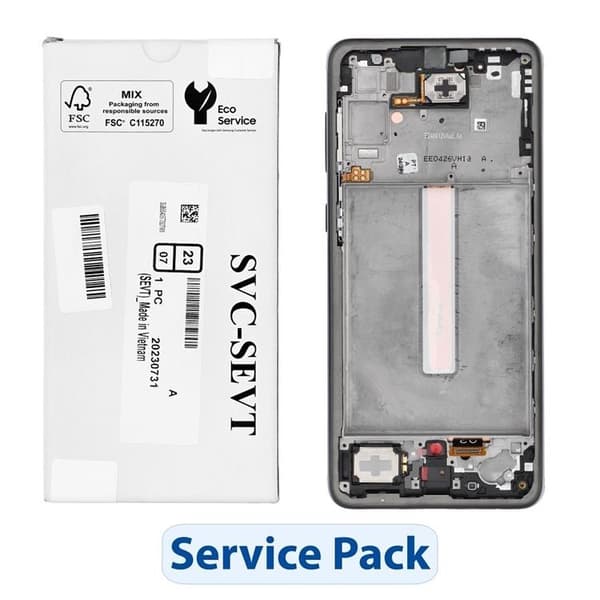 Galaxy A33 5G Skärm med LCD-display Service Pack - Svart Black