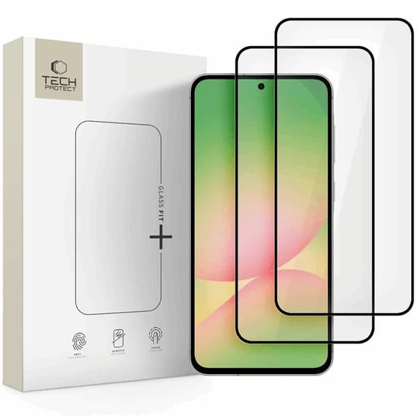 Tech-Protect [2-Pack] Galaxy A36/A56 5G Härdat Glas Skärmskydd Fit Plus Svart