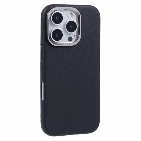 X-LEVEL Mobilskal till iPhone 16 Pro Magnetiskt PU Läder PC Svart