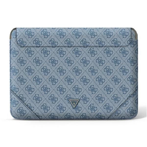 Guess Computer Sleeve 16'' 4G Uptown Triangle Logo - Blå Blå