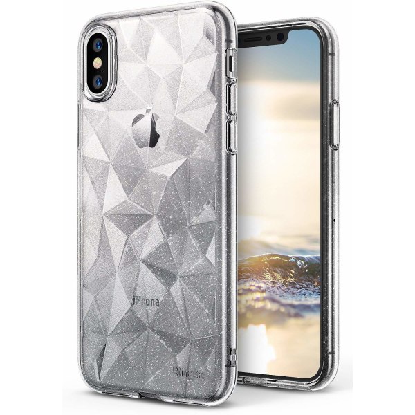 Ringke Air Prism Glitter Suojakuori Apple iPhone XS / X -puhelimelle - Kirkas