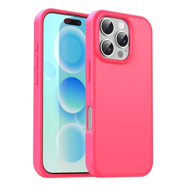 Mobilskal till iPhone 16 Pro Max Skin Touch Matte - Rosa Ros