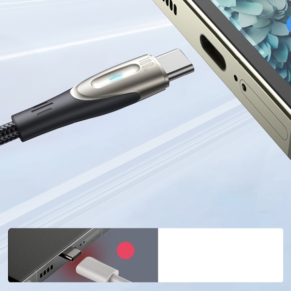 Joyroom USB-C-USB-C-kaapeli (2 m) Stralight-sarja - musta
