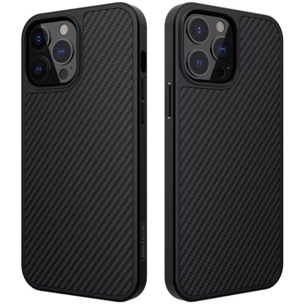 Nillkin Carbon Fiber Mobiltelefon Taske til iPhone 13 Pro Max - Sort Black