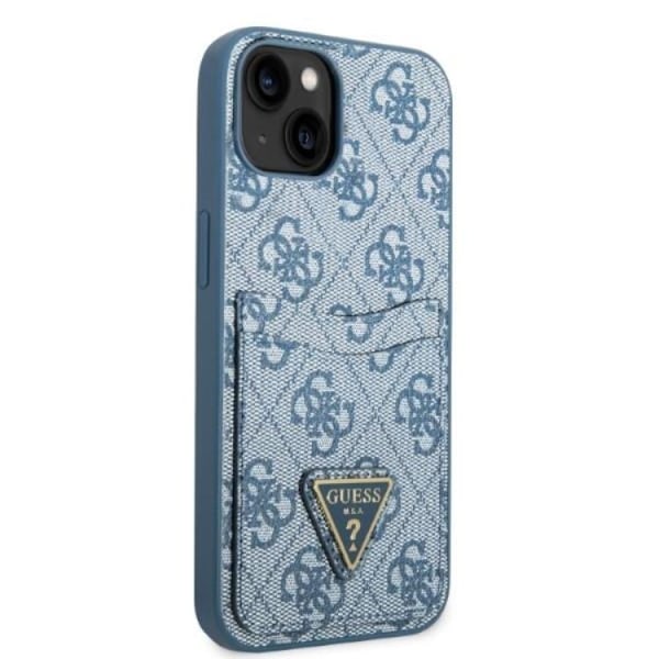 Guess iPhone 13 mini Skal Korthållare Triangle Logo - Blå Blå