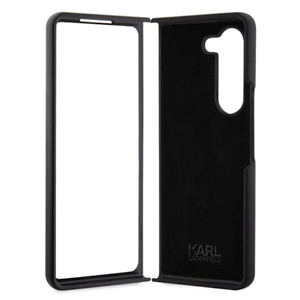KARL LAGERFELD Galaxy Z Fold 5 Mobilskal Silikon Ikonik Svart