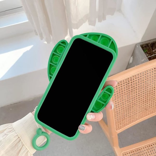 Kaktus Pop it Fidget Skal till iPhone 7/8/SE 2020