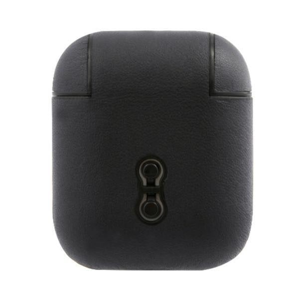 BMW Äkta läder Silver Logo Skal AirPods - Marinblå Blå