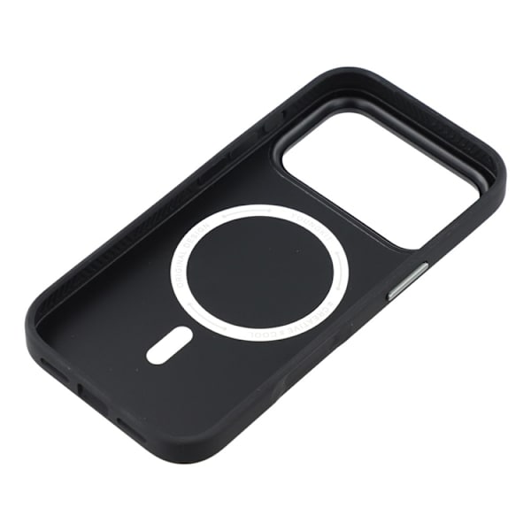 YOUNGKIT Mobilskal till iPhone 17 Pro MagSafe PU-Läder - Silver Silver