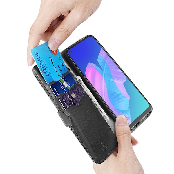 Dux Ducis Plånboksfodral Huawei P40 Lite E - Svart Svart