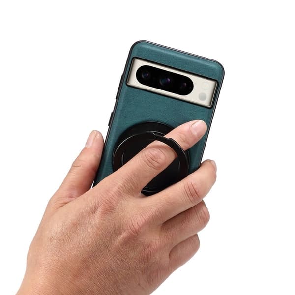 DENIOR Google Pixel 8 Pro Magnetfodral med ställ i Konstläder TPU - Blå