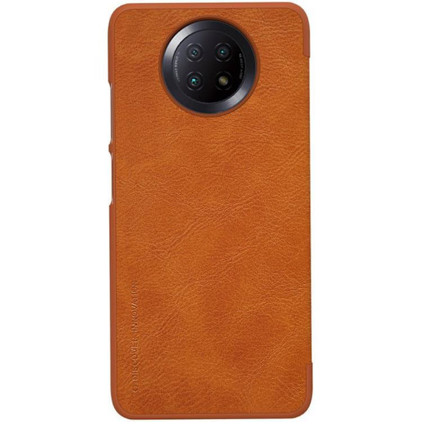 Nillkin Qin Läder Fodral Xiaomi Redmi Note 9T 5G - Brun Brun