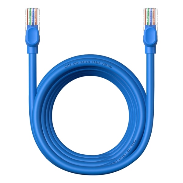 Baseus Cat 6 RJ-45 Ethernet-kaapeli 1000 Mb/s 5 m - sininen