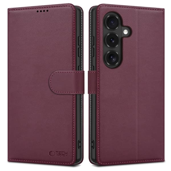 Tech-Protect Plånboksfodral För Galaxy S26 FE - Mulberry