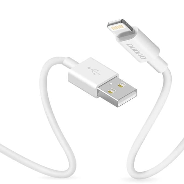 Dudao USB-A till Lightning kabel 3A 1m L1L Vit White