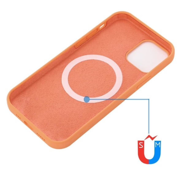 MagSafe Liquid Silicone Skal iPhone 13 Pro - Orange