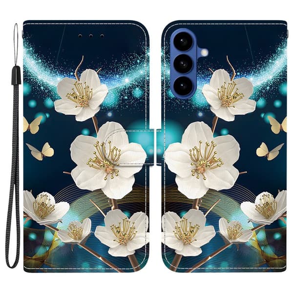 Plånboksfodral för Samsung Galaxy S26 Plus Mönstertryckt Konstläder - Magnolia