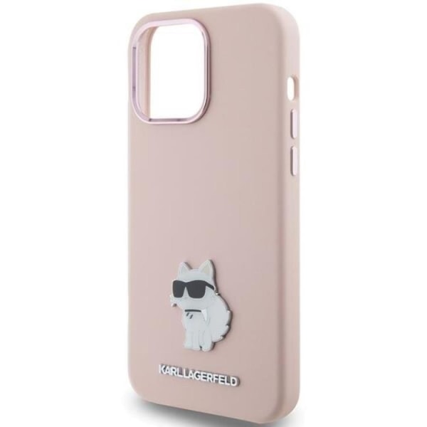 KARL LAGERFELD iPhone 15 Pro Max Mobilcover Silikone Metal Pin