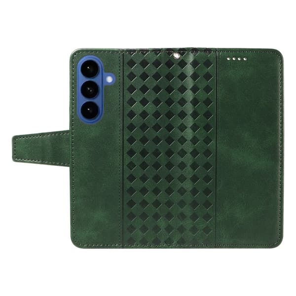Samsung Galaxy S26 / S26 Pro Ställ Plånboksfodral Konstläder - Grön