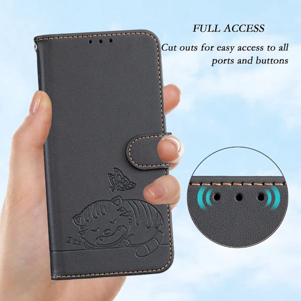 Plånboksfodral för Samsung Galaxy S26 Plus RFID Blocking - Svart