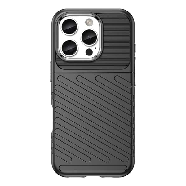 Mobilskal till iPhone 16 Pro Silikon Thunder - Svart Black
