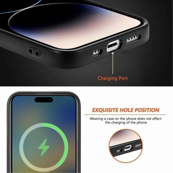 iPhone 15 Pro Mobile Case Magsafe Magnetic - punainen