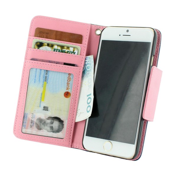 Covered Gear Devoted Wallet Case - iPhone 6/6S - Sininen/Pink