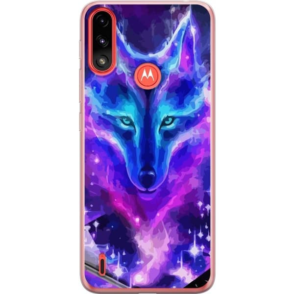 Mobilskal till Motorola Moto E7 Power med Neon Varg
