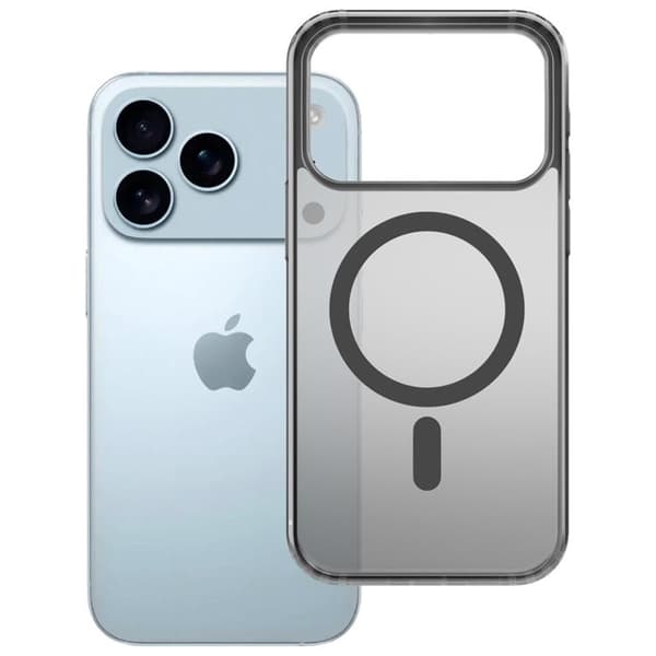 3MK telefontaske til iPhone 17 Pro Max MagSafe Frosty - Sort Svart