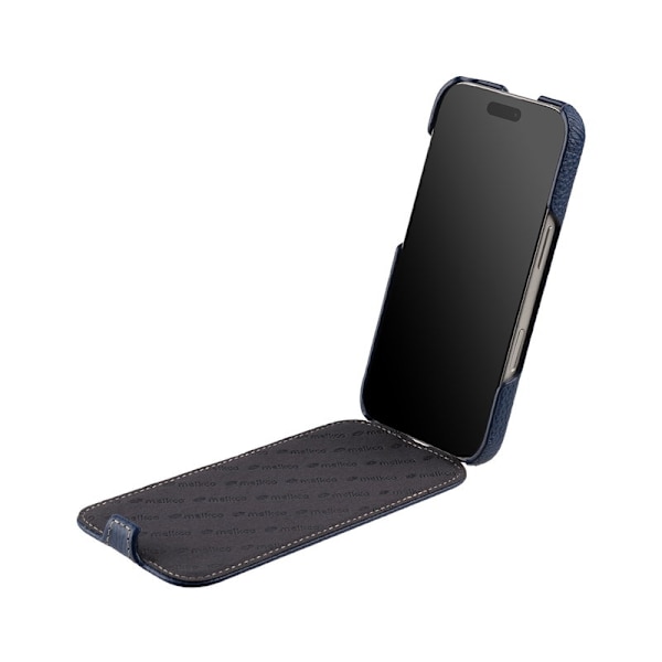 MELKCO Mobilskal till iPhone 17 Pro Max Äkta Läder + PC - Svart