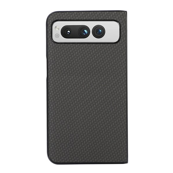 Google Pixel Fold Mobilskal Carbon Fiber PU-Läder - Svart Svart