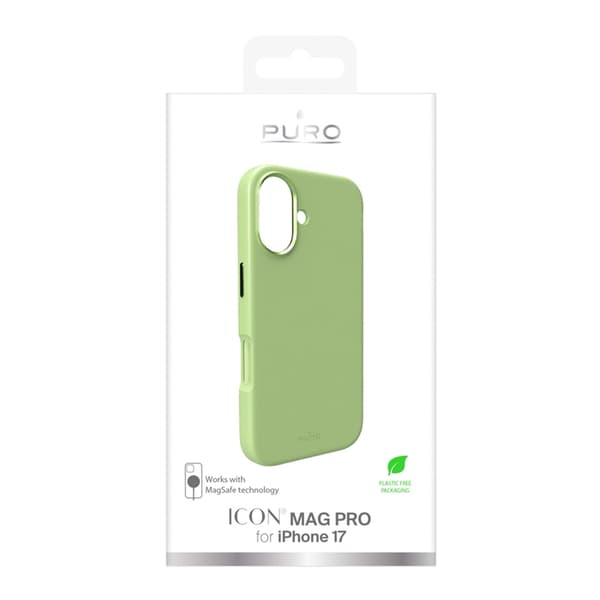 Puro Mobilskal till iPhone 17 Magsafe Liquid Silikon - Grön Grön
