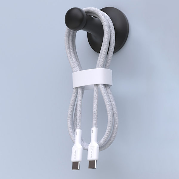 Dudao USB-C - USB-C 65W Kabel 2m L9C - Vit Vit