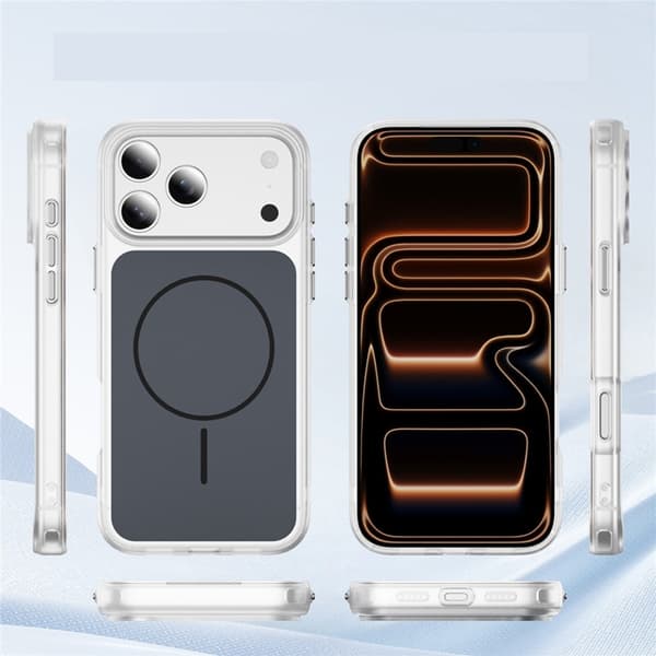 Mobilskal till iPhone 17 Pro Max MagSafe Skin Touch TPU PC Svart