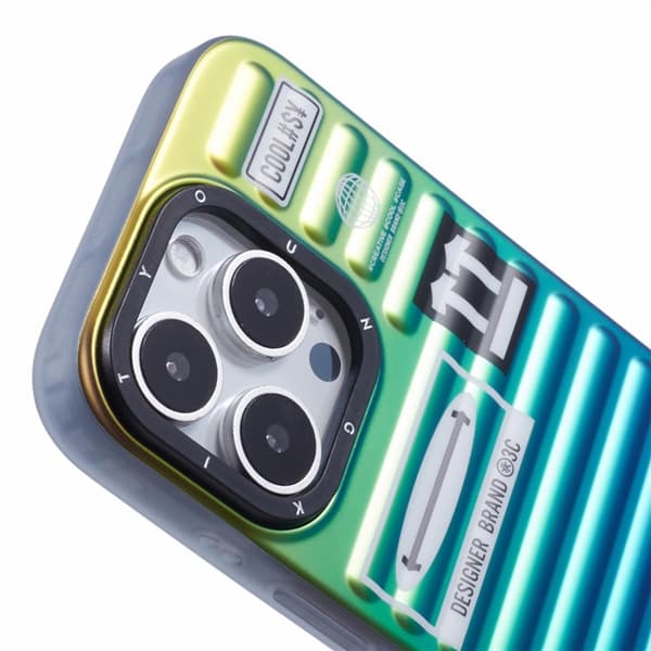 YOUNGKIT Mobilskal till iPhone 16 Pro Max Suitcase Style Flerfärgad